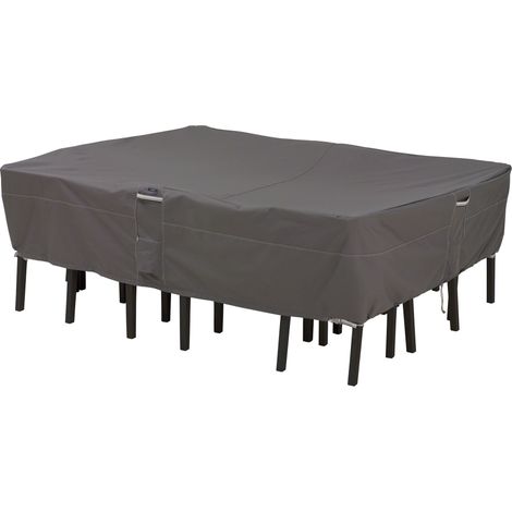Housse pour table ovale/rectangulaire et chaises de jardin, XL, Taupe (1/5)