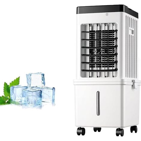 Refroidisseur d'Air Portable 15L, Ventilateur de Salle Silencieux avec 3 Niveaux de Vitesse, Contrôle à Distance et Fonctionnalité Enfants (1/5)