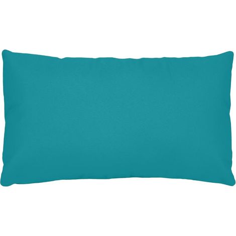 1 Taie d'oreiller coton uni 50 x 70 cm Alice bleu canard