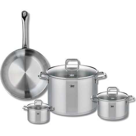 Ensemble de 1 Poêle de cuisson 28 cm et 3 faitouts 12, 16 et 26 cm Elo Profi Citrin (1/5)