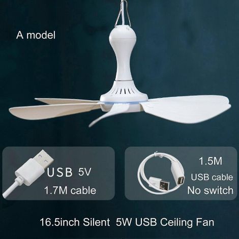 42 cm Hängeventilator für Pavillons, 6 Flügel, ideal für den Sommer (ohne Schalter). (1/5)