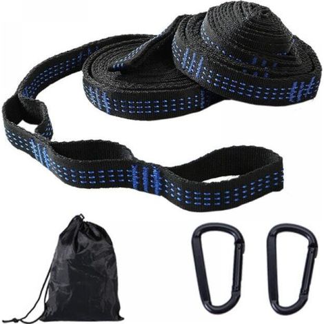 1 Pair Hammock Fixing Kit, Hanging Set, 300cmx2.5cm, Max 200kg for Camping, Hiking, Picnic, Outdoor Travel (1/4)