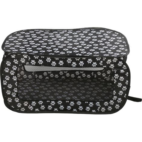 Tente pliable pour chien, rectangulaire, grand espace, respirant, siège de voiture, chenil, parc pour animaux de compagnie, chiens, chats (1/5)