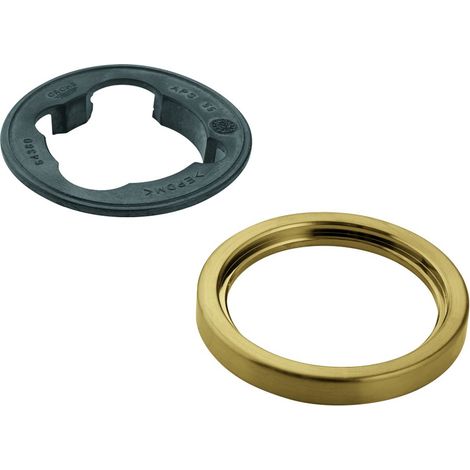 Grohe Rosette rund für Waschtischbatterie ohne Zugstange, Cool Sunrise gebürstet, 48603GN0 (1/2)