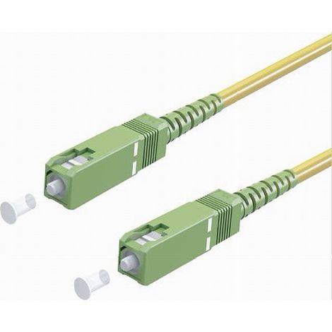 MaxTech - Cavo Fibra Ottica Monomodale 9/125 Sc-apc 5mt Per Router Notebook Fo-d005-5.0m - (1/5)