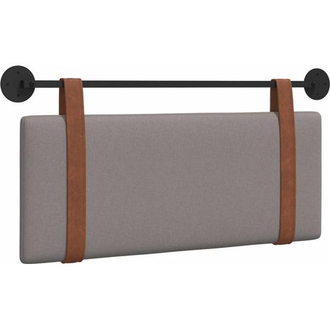 Tête de lit suspendue Uni Taupe 110 x 55 x 5 cm PU antique (1/5)