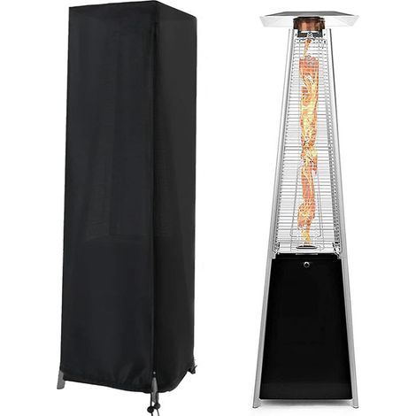 Housse de protection contre les intempéries ,avec fermeture éclair , housse de chauffage de patio, indéchirable, 210D, imperméable, coupe-vent,pour chauffage de terrasse et sac de frappe debout (1/4)