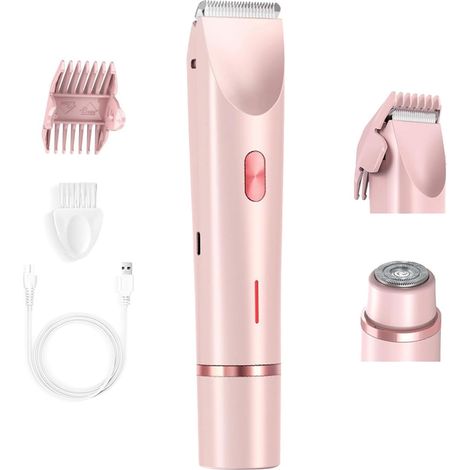 Epilateur Electrique Femme - Double Tete - Usage Sec Ou Humide - Pour Zones Sensibles - 1 Unite (1/5)