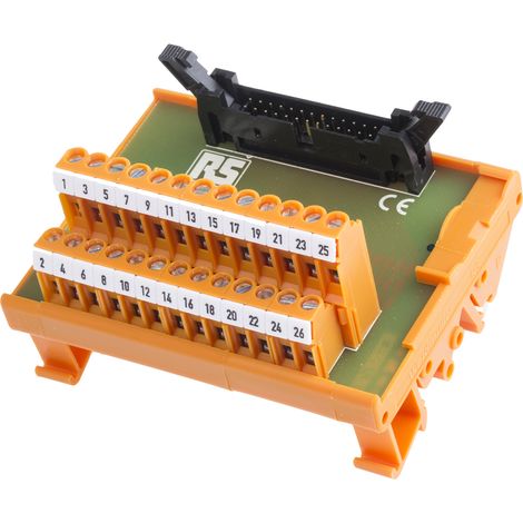 Module d'interface IDC 26 Contacts, Montage sur Rail DIN ( Prix pour 1 )