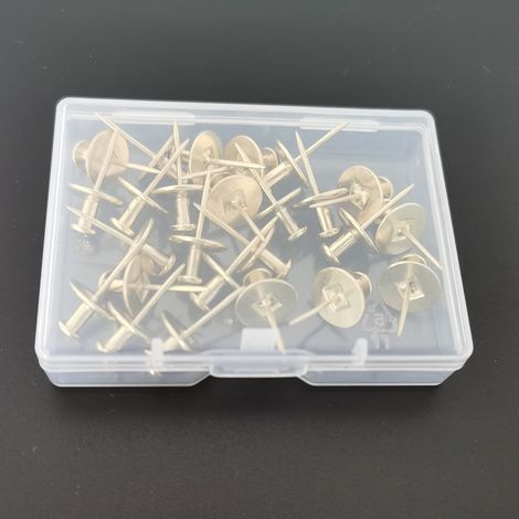 20 Pièces Petite Cheville à Tête,Clous Muraux à Double Tête Cintres Pour Crochets à Punaise Crochets à Punaise Décoratifs pour Maison Salle Bureau (1/5)