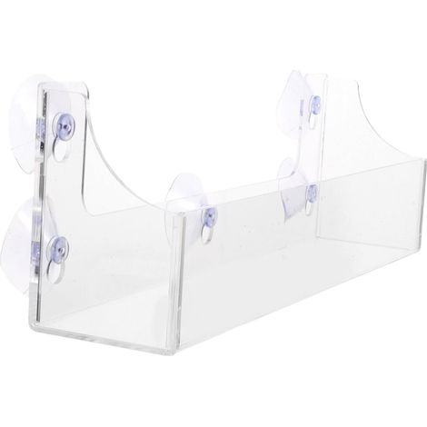 Clear Acrylic Suction Cup Wall Organizer for Drinks