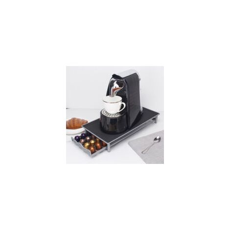Porte-capsules de café, tiroir de rangement, boîte à dosettes multifonctionnelle, étagère de rangement pour le café (1/5)