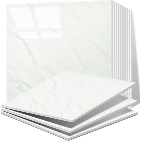 20 Pièces Carreaux Adhesif Cuisine, Carrelages en Marbre Auto-Adhésifs de 30 x 30 cm pour mur, Carrelages Adhésifs Pour Cuisine, Salle de Bains Salon (1/5)