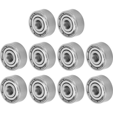 10 roulements à billes en acier inoxydable silencieux pour roues de skateboard - Accessoires de transmission S623Z (1/5)