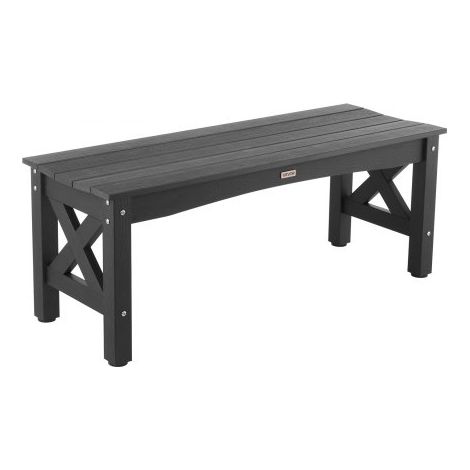 Banc de jardin - 113 cm - banquette d'extérieur en plastique (1/5)