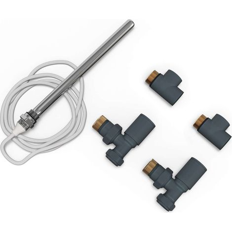 Talus - Dual Fuel Towel Rail Kit 200w Standard Anthracite (1/2)