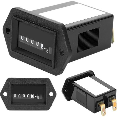 Betriebsstundenzähler für Generatoren, DC 6-50V, IP65 wasserdicht, für Werkstattwagen (1/5)