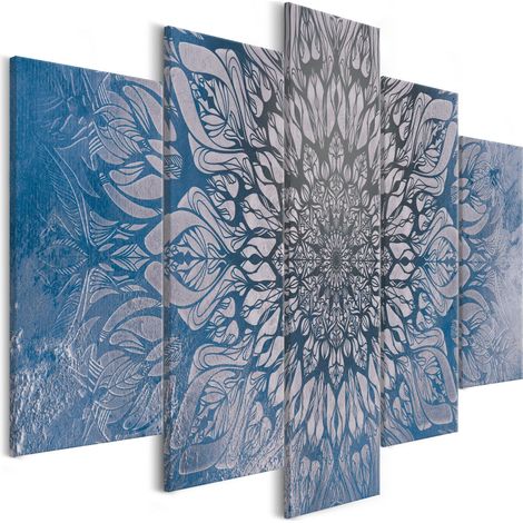 Quadro - Hypnosis (5 Parts) Blue Wide - 100x50 (1/4)