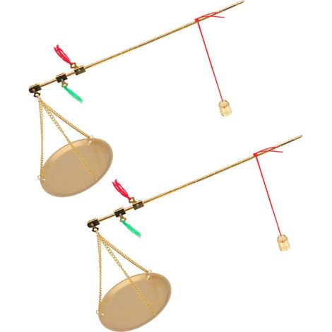 2 Pièces Balance Cuisine Portable en Cuivre 100g Design Vintage (1/5)
