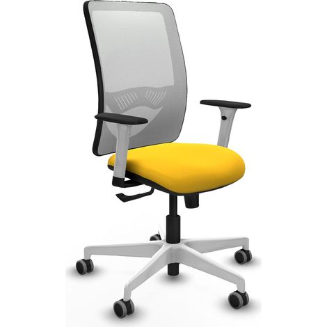 Chaise de bureau piqueras y crespo Zulema blanc simili cuir (1/2)