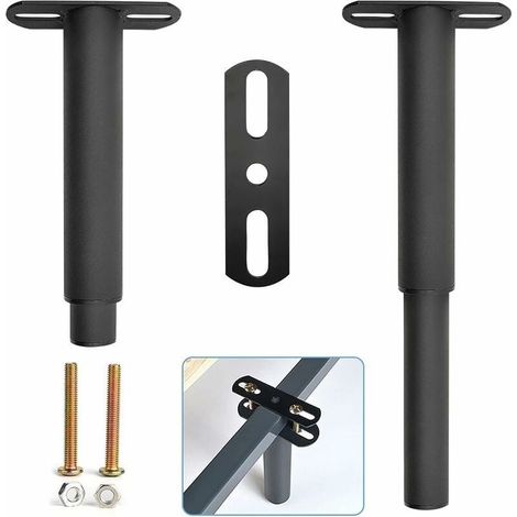 Pieds de lit réglables, rétractables et robustes pour cadre de lit, pieds de support en métal, convient pour armoire, canapé, lit, pièces de rechange 17,8 cm à 33 cm (1/5)