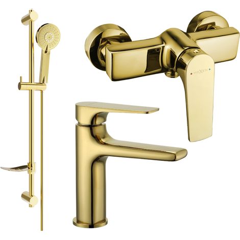 Mexen Lynx DF40 Brausegarnitur, Gold - 745904DF40-50 (1/4)