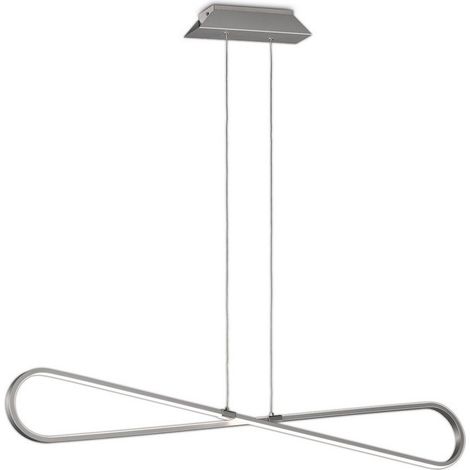 Lámpara colgante led 42W serie BUCLE acabado cromo de MANTRA (1/5)