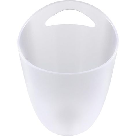 Seau à Glaçons Givré 3l Léger et Antirouille Poignée Latérale, Seau à Glace Transparent pour Fêtes et Ktv (1/5)
