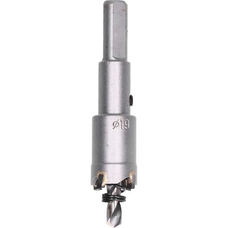 Scie cloche en carbure de 16 à 35 mm, foret TCT, scie cloche en alliage d'acier inoxydable, 19 mm (1/5)