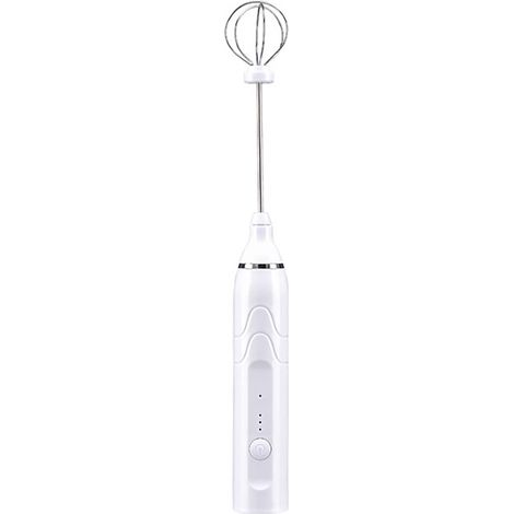 Mélangeur électrique à main rechargeable USB, batteur d'œufs automatique, mousseur à lait, grande capacité, batterie intégrée, mixeur à lait sans fil (1/5)