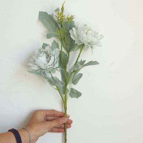 Fleur Artificielle - Pivoine - 65,5 cm - Diamètre 8,5 cm - Pour Décoration Intérieure Extérieure - Mariage Bureau Jardin - 1 Pièce (1/5)