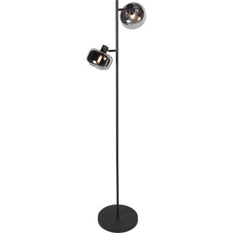 Mexlite - stehlampe - Tenebris - schwarz - glas metall - Ø 28cm -