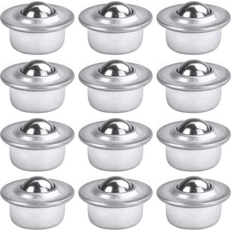 Roulettes à Billes Industrielles - Acier Inoxydable - 32x21x25mm - Pour Chariots Et établis - Lot De 12 (1/5)