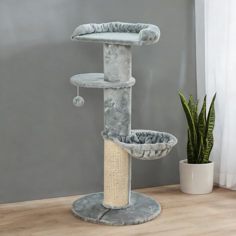 Arbre à chat gris clair 48 x 48 x 103,5 cm (1/5)