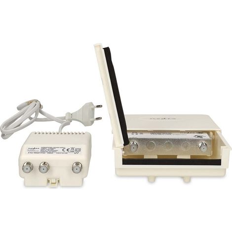 UHF Mast Amplifier, Dual Outputs, 15-30 dB Gain Control