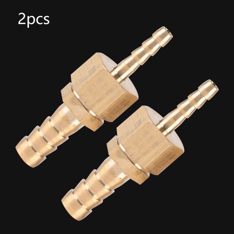 2 Stück 4–10 mm Messing-Schlauchanschluss-Reduzierstück-Stecker (1/5)