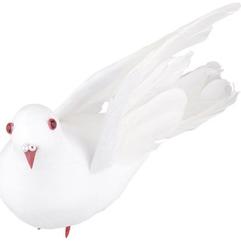 Fausse colombe blanche artificielle, décoration de maison, fournitures de noël, décorations de fête (1/5)