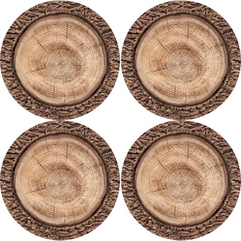 Set di 4 tovagliette rotonde per tavoli 4D, 33 cm - robina Feltro ecologico, stampa HD, lavabile a 40 °C, Bertoni (1/5)