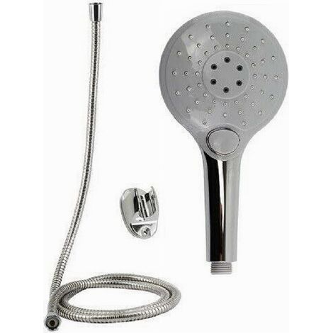 Cleafe - Kit Doccetta Doccino Soffione Tondo Doccia Con Laccio 1,8mt Staffa 69110 Bagno - (1/2)