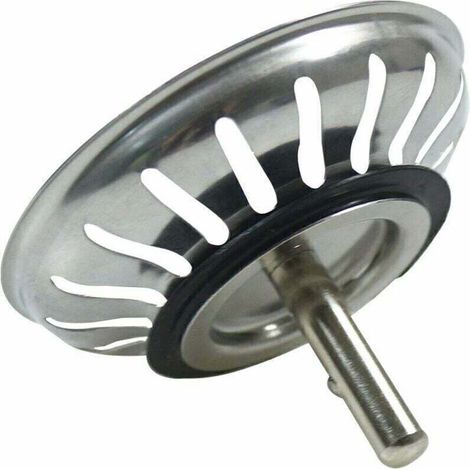 UlisemPanier Pour Bonde d'évier de Cuisine 80 mm - Crépine Universelle Acier Inoxydable, Bouchon Panier Pop-Up, - Lavable Lave-vaisselle, Ne se Bouche & Ne Déborde Pas