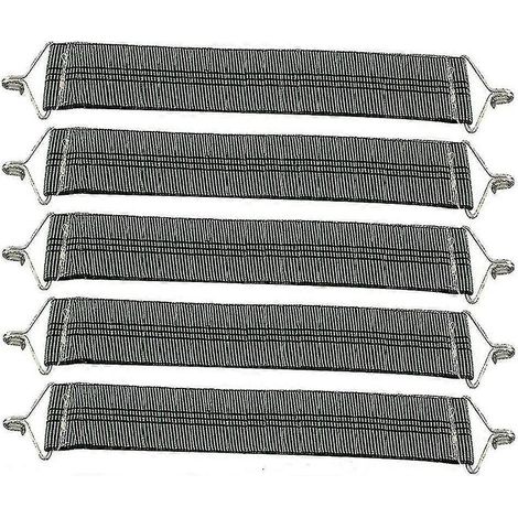 Cinq sangles de renfort à poids pour chaises longues sont incluses pour le remplacement des sangles de rechange. Ces sangles sont compatibles avec les chaises longues de jardin, les fauteuils et les c (1/5)