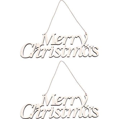 2 Stück hängende Weihnachtsdekoration (1/3)
