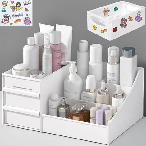 Organisateur de maquillage multifonctionnel avec tiroirs (1/5)