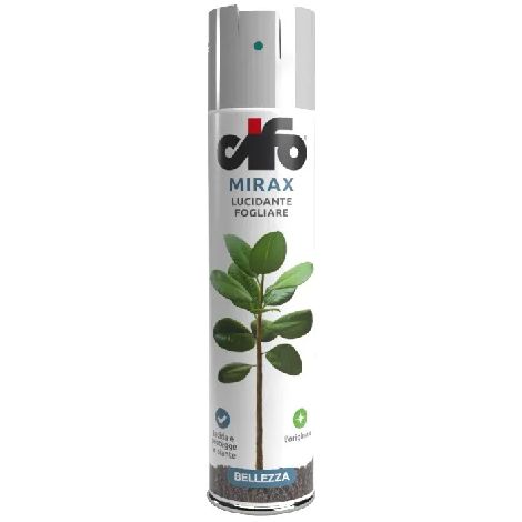 Lucidante fogliare Mirax 600 ml Cifo brillantezza per piante da appartamento