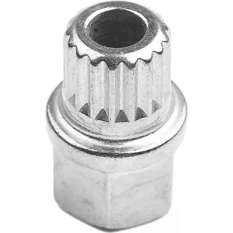 Écrou de roue antivol BMW, 1 pièce, 20 x 28 mm, 33/17 pans, outil de démontage maximum 120 Nm, argenté, accessoires auto SZRH AF 5 (1/5)