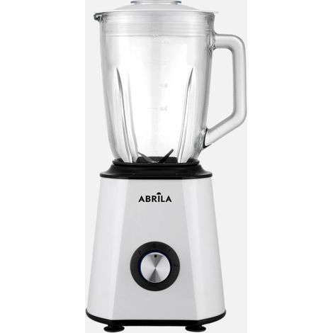 Batidora de vaso hechicera blanco/negro 1500w 2vel+pulso 4h.ac.inox.jarr.crist.1,5l prot.,antidesliz.39,5x19,5x17cm