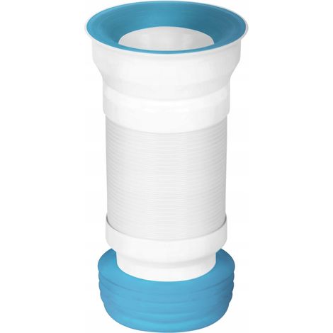 NIAGARA TOILETTENABFLUSSROHR, FLEXIBEL, BLAU (1/2)