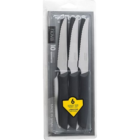 CUCHILLOS CHULETERO NOVA SET 6 - 110 MM