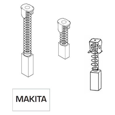 COPPIA SPAZZOLE SPAZZOLA A CARBONCINO RICAMBIO PER UTENSILI MAKITA 13713V 5X8X9/14 PZ.2 (13716)