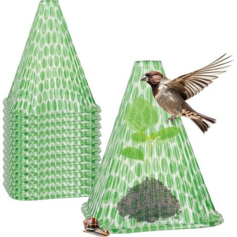 12 Pièces Chapeau de Soleil pour Plantes - Capuchon de Protection des Plantes - env 22 cm de Hauteur (1/5)